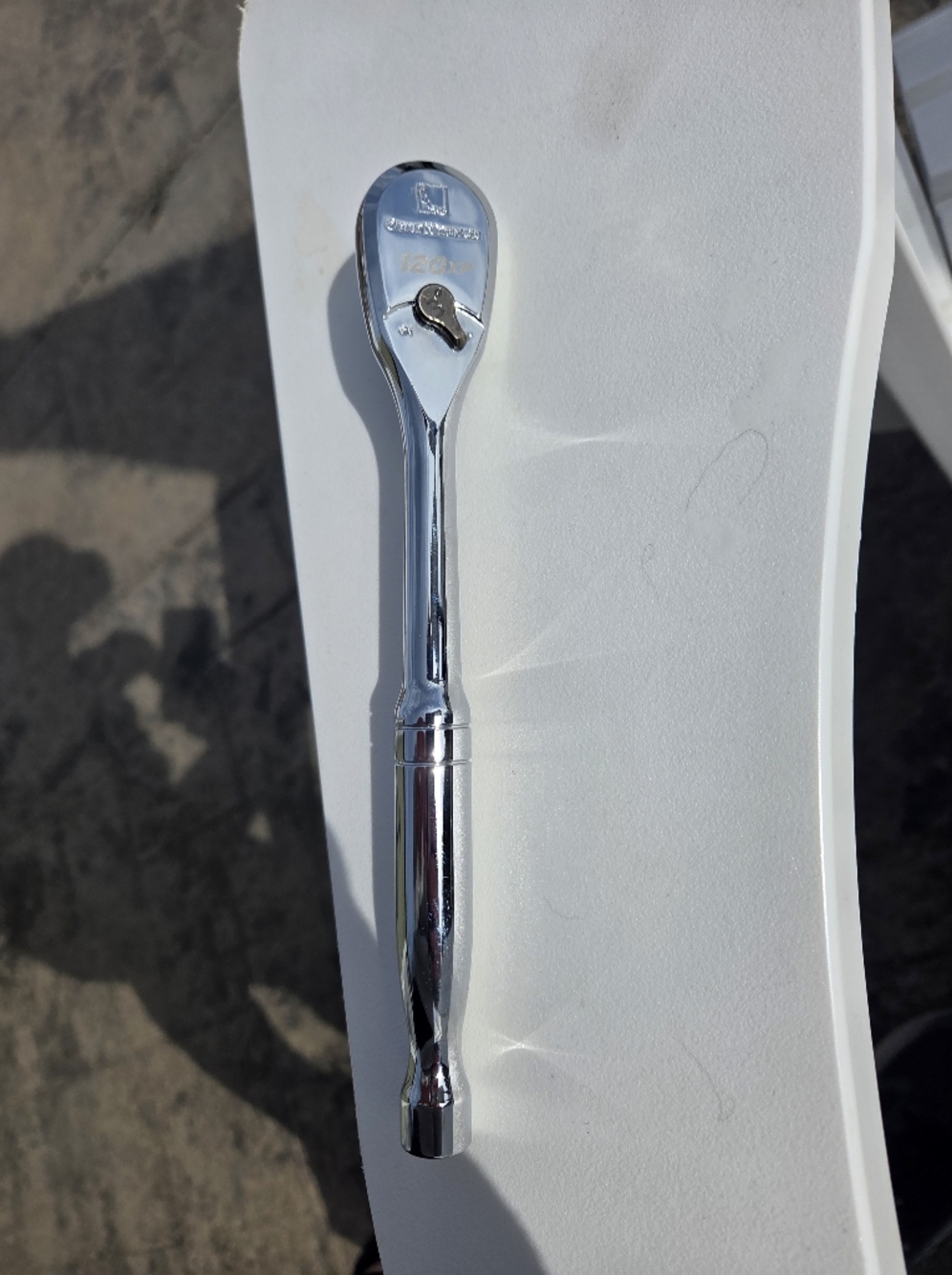 3/8" 120XP GearWrench Chrome Ratchet Wrench - Silver New Without Tags